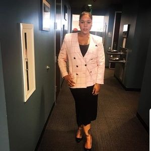 Vintage pink and blue blazer 💗